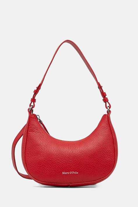 Marc O'Polo torebka skórzana kolor czerwony 5000009284