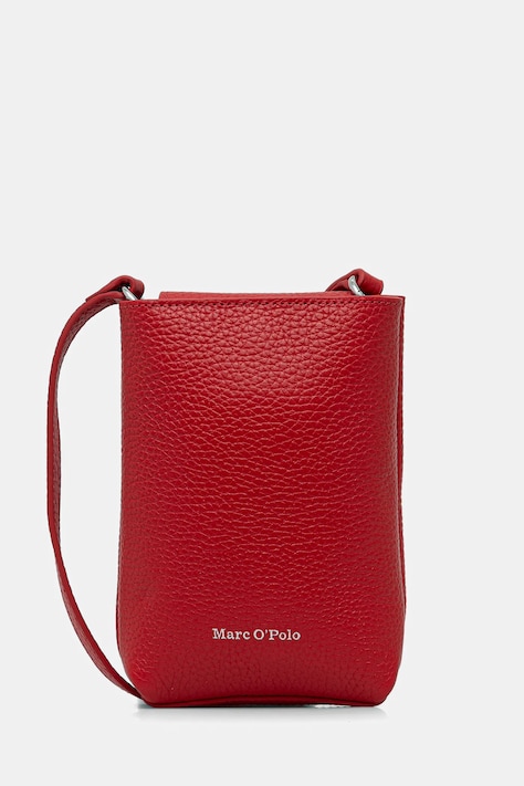 Kožená kabelka Marc O'Polo červená barva, 5000009285
