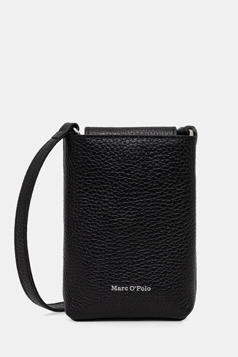 Marc O'Polo torebka skórzana kolor czarny 5000009285