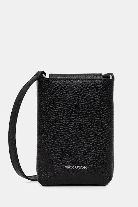 Marc O'Polo torebka skórzana kolor czarny 5000009285