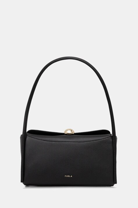 Furla torebka skórzana Nicole M Boston Bag kolor czarny WB01883 BX4296 O6000