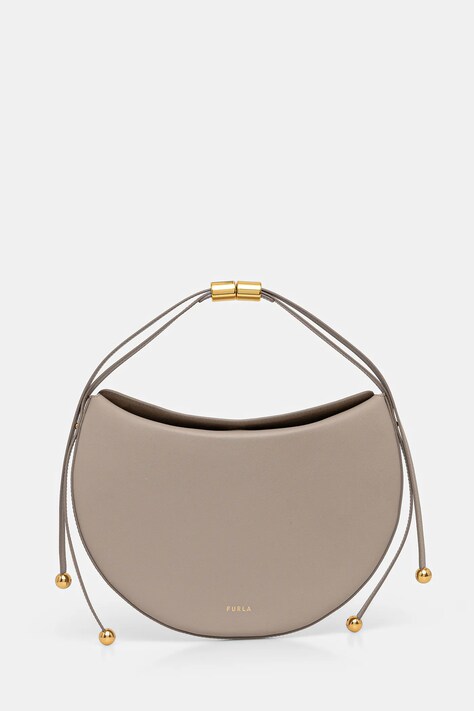 Furla torebka skórzana Moonstone M Shoulder Bag kolor beżowy WB01868 BX3104 4488S