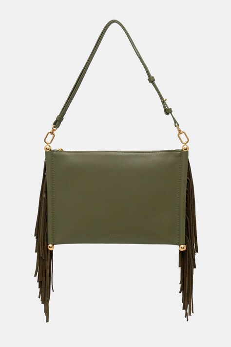 Furla torebka skórzana Sfera Soft mini kolor zielony WE00836 BX4332 4554S