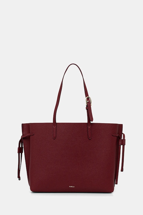 Furla torebka skórzana kolor bordowy WB02001 BX4329 4617S