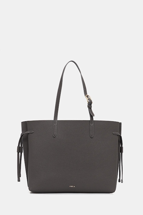 Furla torebka skórzana kolor szary WB02001 BX4329 4618S