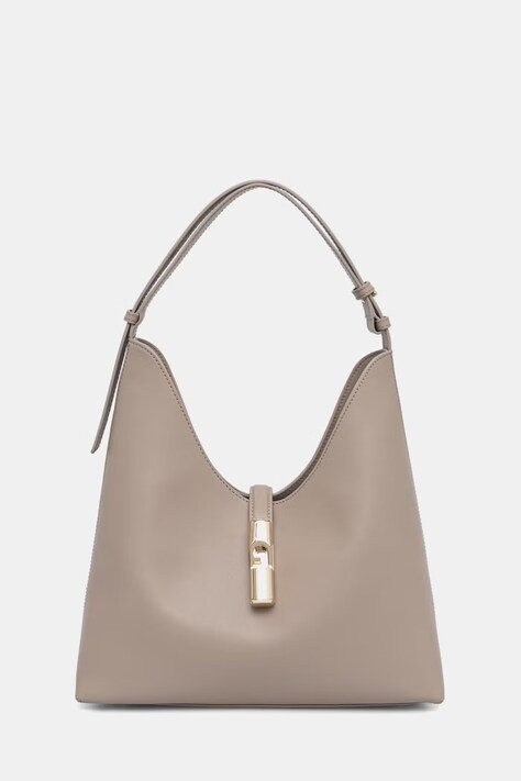 Furla torebka shopper damska skórzana Goccia M beżowa WB01499 BX3104 4488S