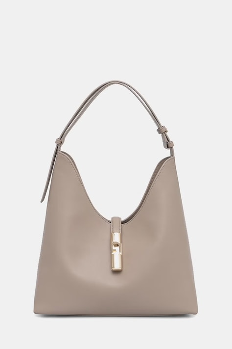 Furla torebka shopper damska skórzana Goccia M beżowa WB01499 BX3104 4488S