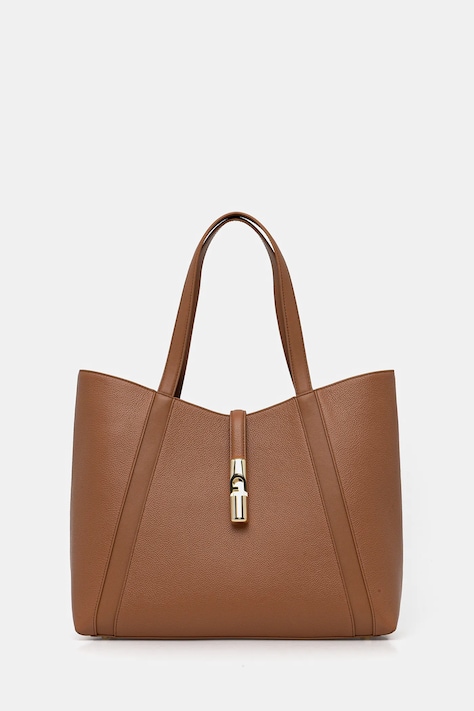 Furla torebka skórzana kolor beżowy WB01788 BX3353 RY000