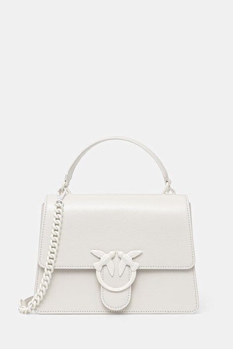 Pinko torebka skórzana kolor biały 100066 A315