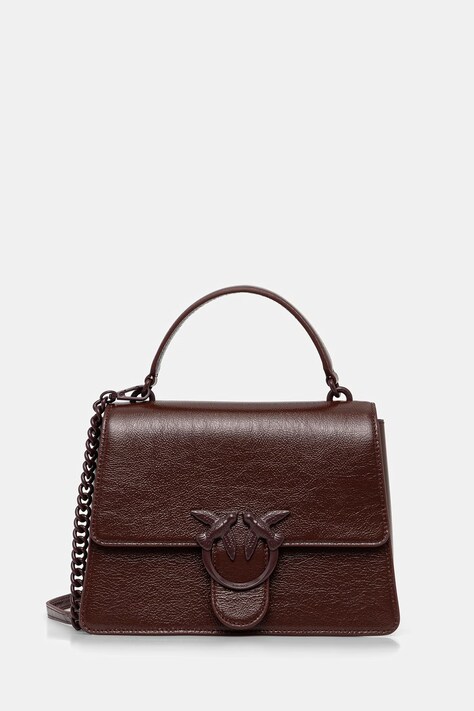 Pinko torebka skórzana kolor brązowy 100066 A315