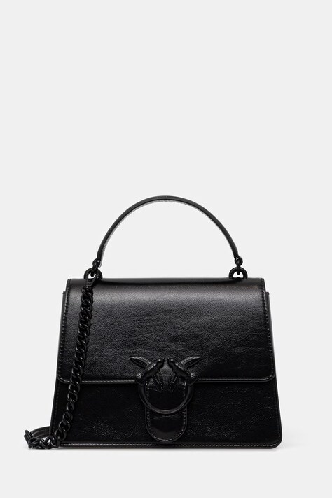 Pinko torebka skórzana kolor czarny 100066 A315