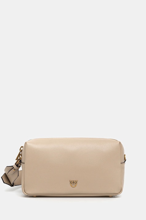 Pinko torebka skórzana kolor beżowy 106062 A0QO