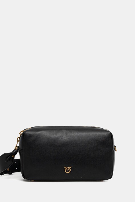 Pinko torebka skórzana kolor czarny 106062 A0QO