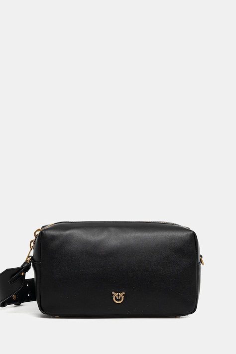 Pinko torebka skórzana kolor czarny 106062 A0QO