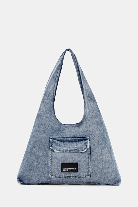 Karl Lagerfeld Jeans torebka jeansowa kolor niebieski B1W50005