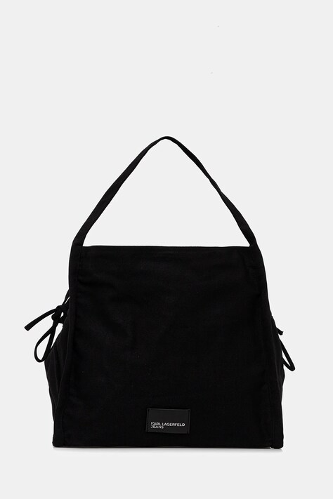 Bombažna torba Karl Lagerfeld Jeans črna barva, B1W50082