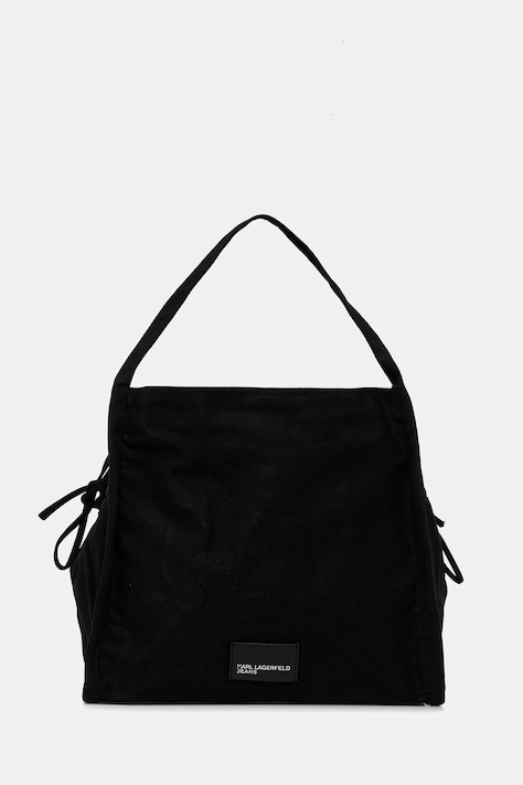 Βαμβακερή τσάντα Karl Lagerfeld Jeans χρώμα: μαύρο, B1W50082