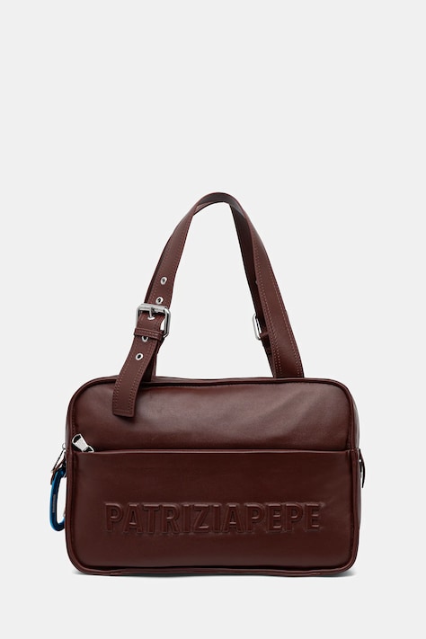 Patrizia Pepe torebka skórzana kolor brązowy 2B0125 L113F
