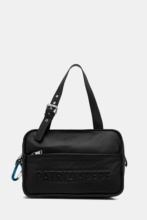 Patrizia Pepe torebka skórzana kolor czarny 2B0125 L113F