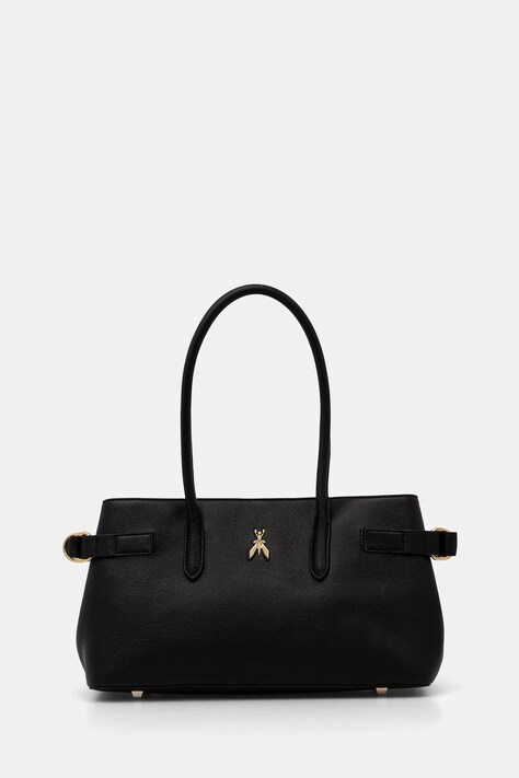 Patrizia Pepe torebka skórzana kolor czarny 8B0305 L162