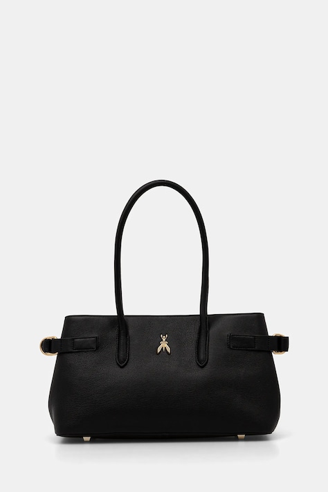 Patrizia Pepe torebka skórzana kolor czarny 8B0305 L162