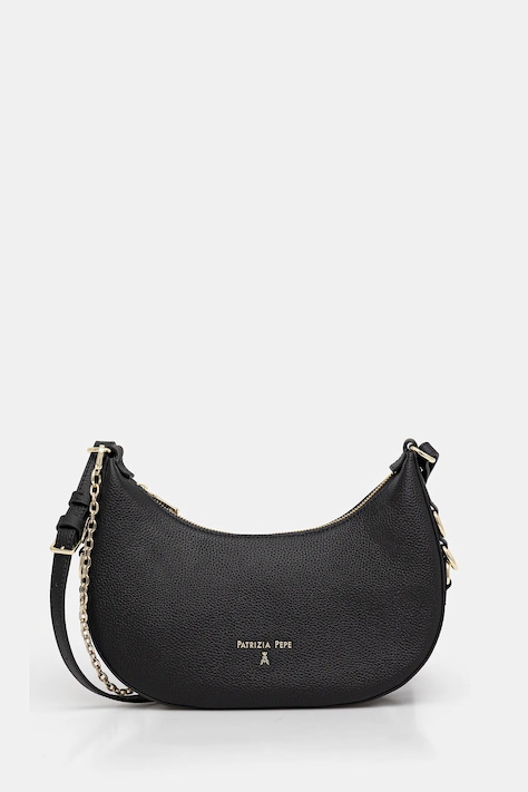 Patrizia Pepe torebka skórzana kolor czarny 8B0310 L001