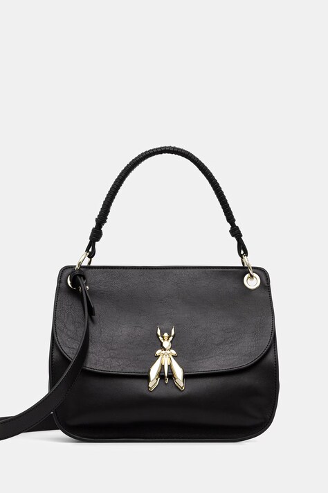 Patrizia Pepe torebka skórzana kolor czarny 8B0312 L162