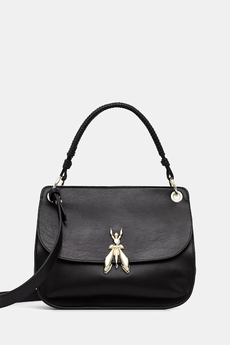 Patrizia Pepe torebka skórzana kolor czarny 8B0312 L162