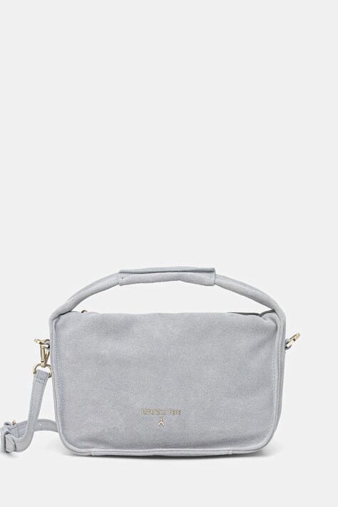 Patrizia Pepe torebka zamszowa kolor niebieski 8B0316 L152