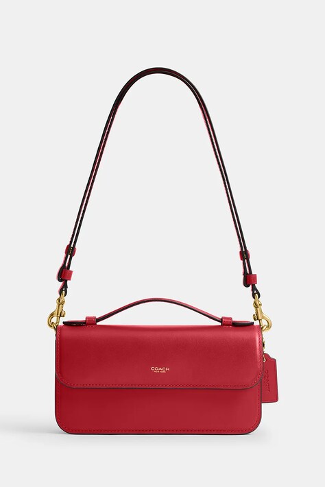 Coach torebka crossbody damska skórzana Elora Top Handle czerwona CCY30