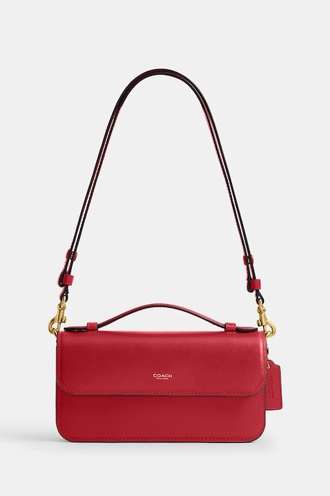 Coach torebka crossbody damska skórzana Elora Top Handle czerwona CCY30