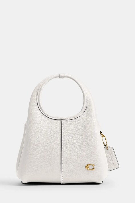 Coach torebka crossbody damska skórzana Lana 19 biała CCY32
