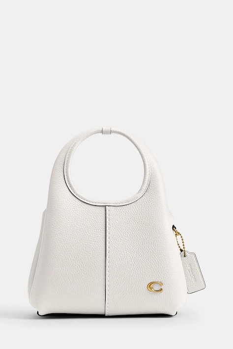 Coach torebka crossbody damska skórzana Lana 19 biała CCY32