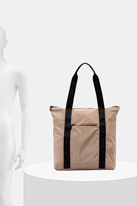 EA7 Emporio Armani сумка-шопер жіноча — SS26-TOD0UR, бежевий — фото 6