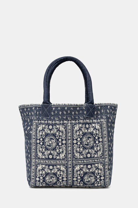 Hoss Intropia torebka shopper damska jeansowa niebieska 2053140