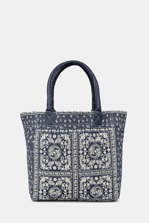 Hoss Intropia torebka shopper damska jeansowa niebieska 2053140