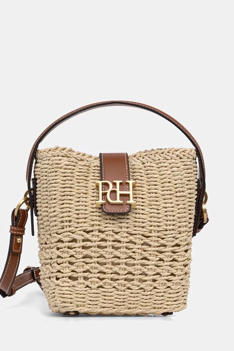 Pedro del Hierro torebka crossbody damska pleciona beżowa 1113597