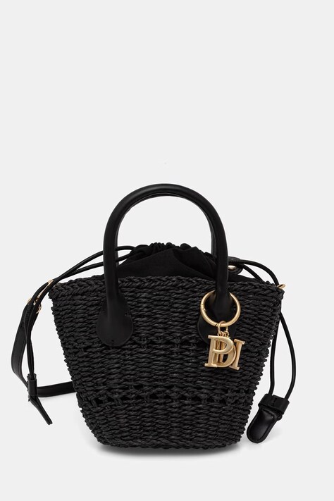 Pedro del Hierro torebka damska pleciona czarna 1113601