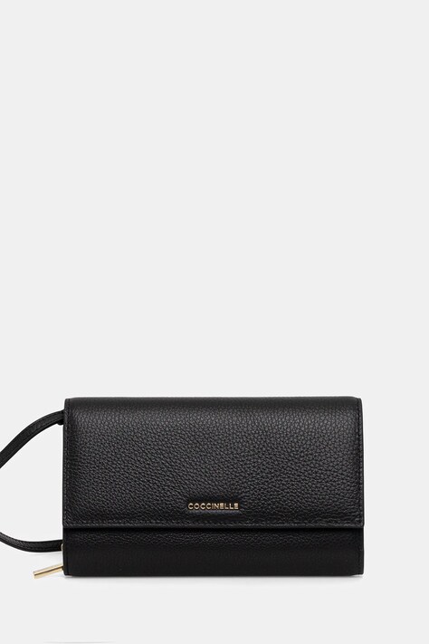 Coccinelle kopertówka skórzana kolor czarny E2 MW5 18 28 01