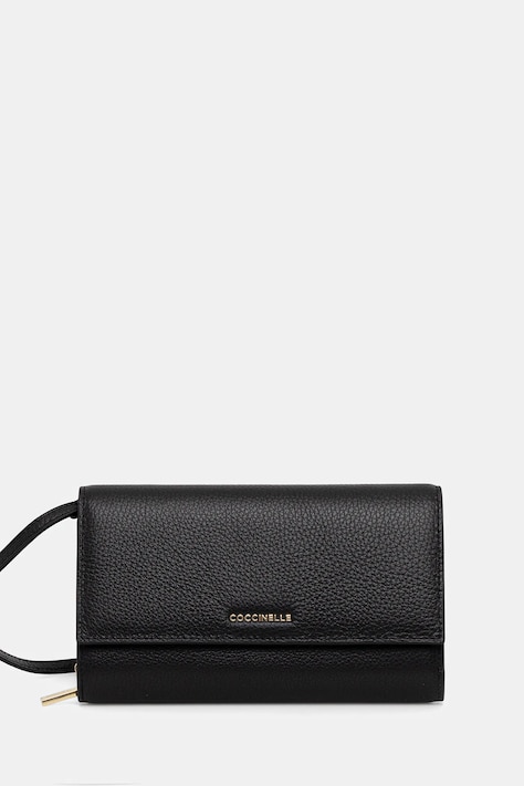 Coccinelle kopertówka skórzana kolor czarny E2 MW5 18 28 01
