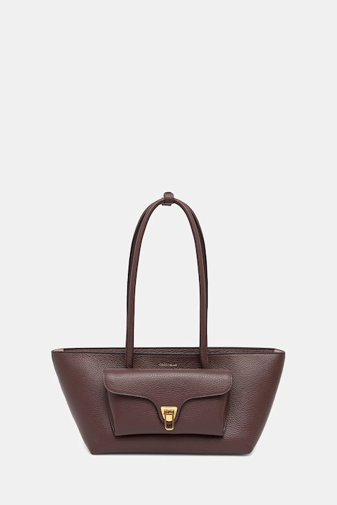 Coccinelle torebka shopper damska skórzana DOUBLE BEAT czerwona E1 T8A 11 03 01