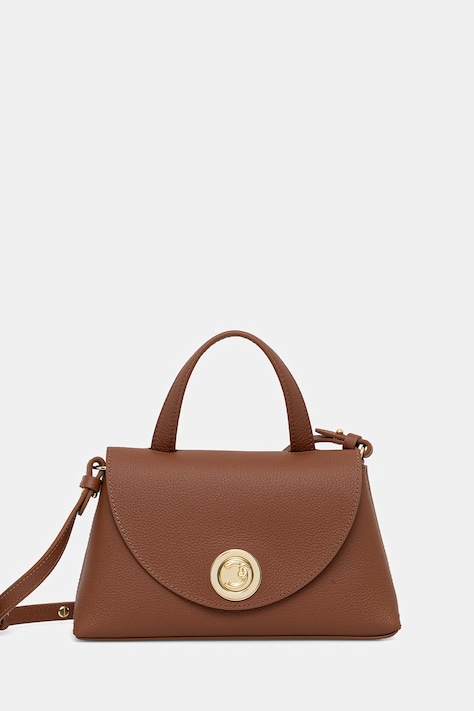 Usnjena torbica Coccinelle NIKLA rjava barva, E1 TOA 18 02 01