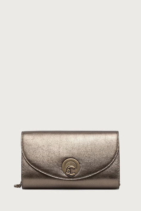 Coccinelle Torebka crossbody damska skórzana NIKLA SMOOTH złota E1 TOB 15 01 01