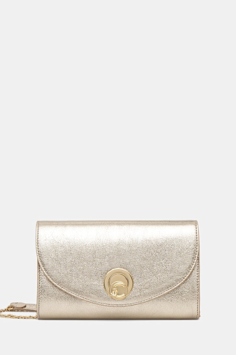 Coccinelle torebka skórzana NIKLA SMOOTH kolor złoty E1 TOB 15 01 01