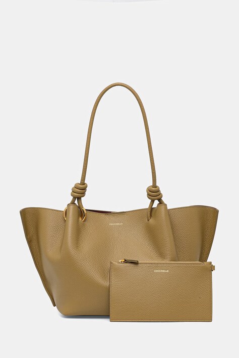 Coccinelle torebka shopper damska skórzana FINN złota E1 U07 11 02 01
