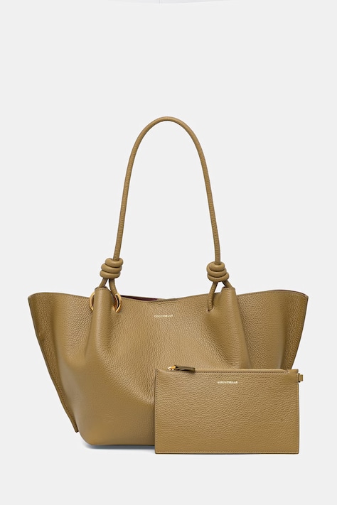 Coccinelle torebka shopper damska skórzana FINN złota E1 U07 11 02 01