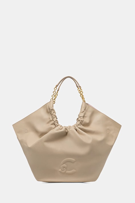 Coccinelle torebka skórzana SMASH kolor beżowy E1 U5F 11 01 01