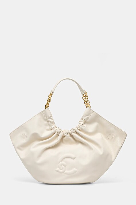 Coccinelle torebka skórzana SMASH kolor beżowy E1 U5F 11 02 01