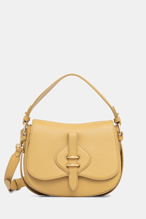 Coccinelle чанта crossbody дамска от кожа MAVERY жълта E1 U7F 18 02 01