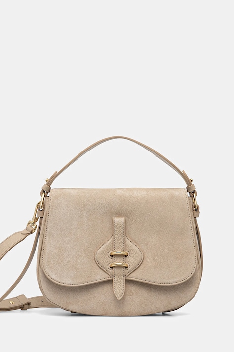 Coccinelle torebka zamszowa MAVERY SUEDE kolor beżowy E1 U7H 18 01 01